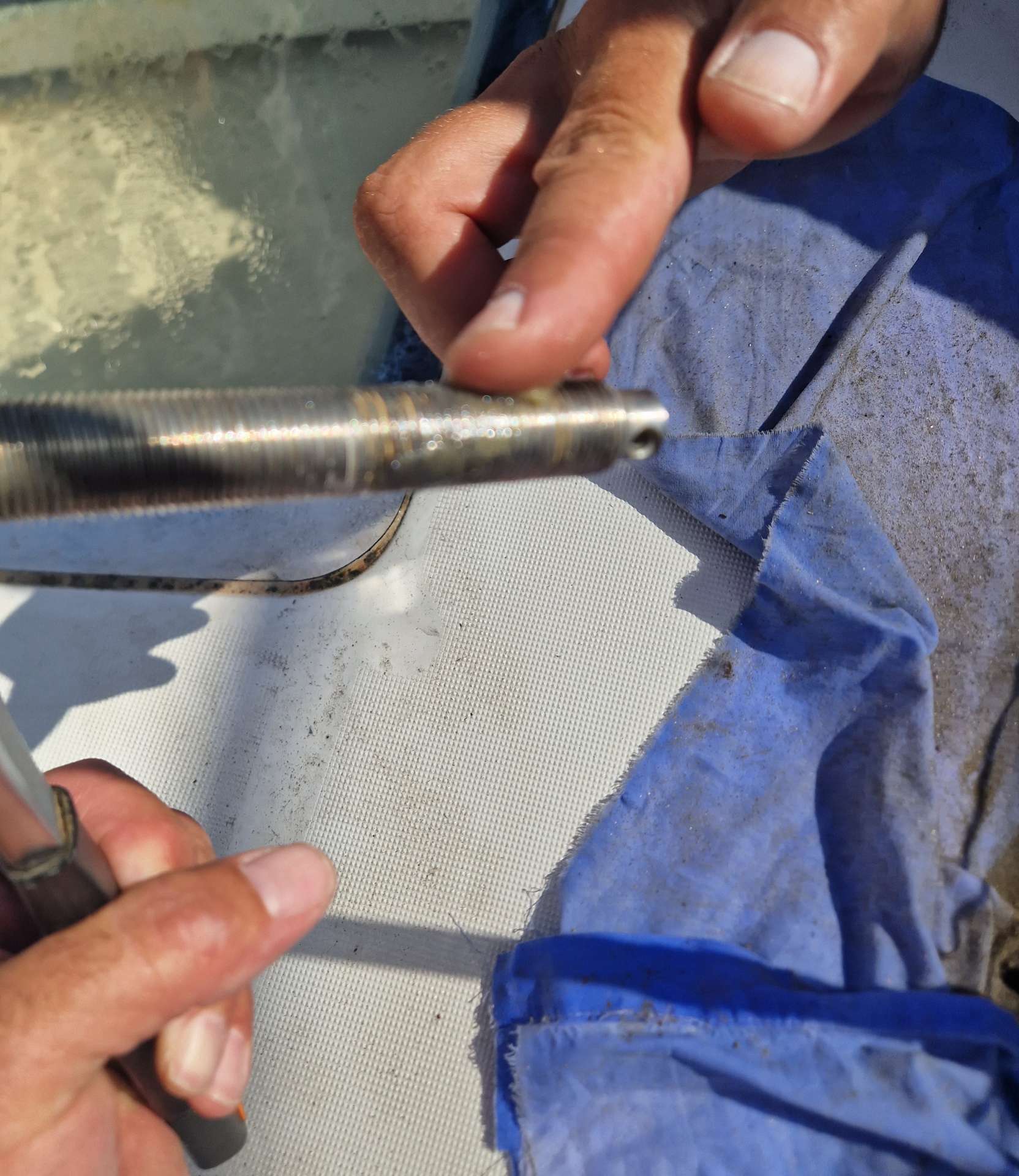 This is the turnbuckles after being replaced.